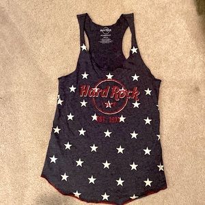 Hard Rock Cafe Women’s tank top. July 4th Patriotic S Small